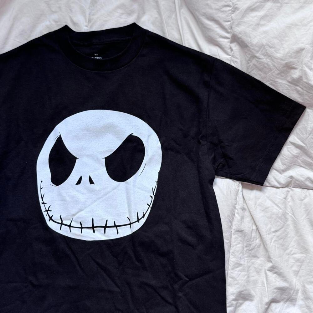 Nightmare before christmas black tee sz m mall goth emo hot topic cotton - Picture 4 of 7